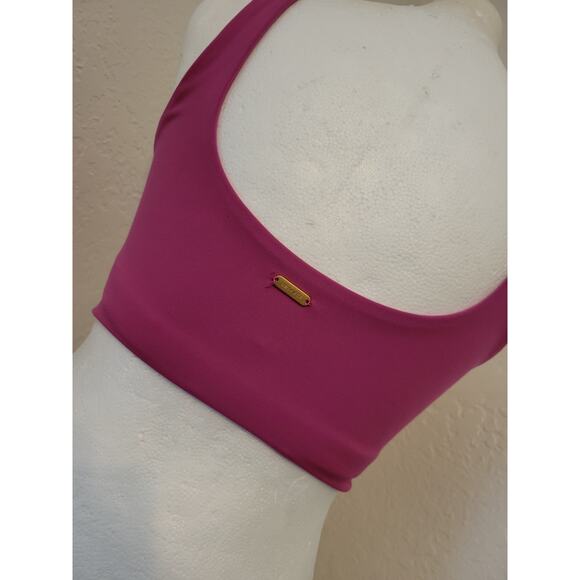 L Space Active Twist of Fate‎ Sports Bra Women's Small Fuschia Athleisure Gym - Picture 5 of 13